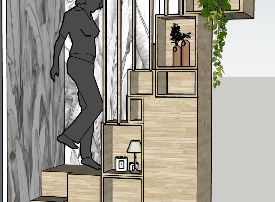 Optimisation d’un escalier dans un appartement locatif, Limoges 2025