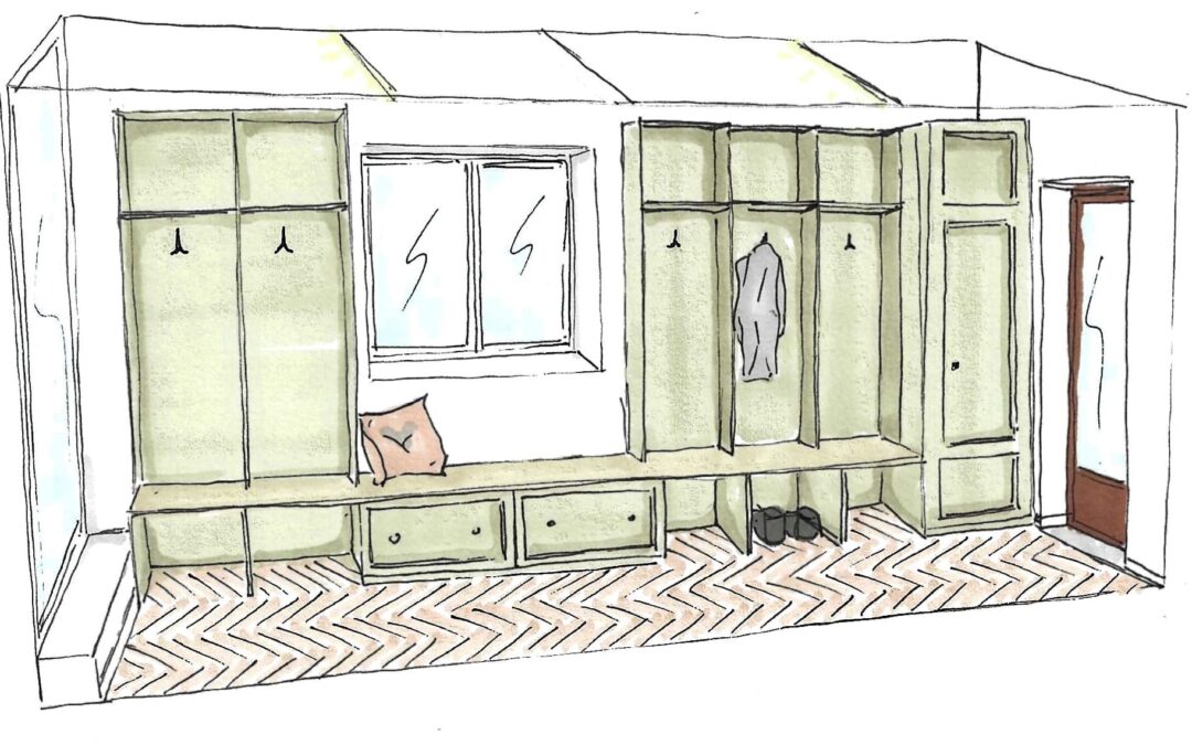 Aménagement d’une annexe en salon et entrée, Rilhac-Lastours 2024